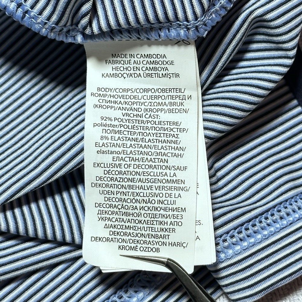 RLX Ralph Lauren Golf Polo Shirt Mens Large Performance Striped Big Foot CC - Picture 6 of 10